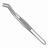 Tweezer Line Art In Bianco E Nero  Immagini Vettoriali Stock Altre sketch template