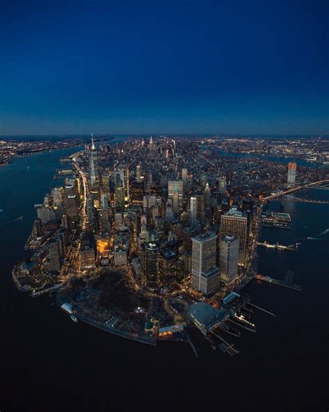 Above New York: Aerial View of Manhattan Manhattan from above by @flynyon