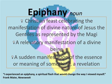 PPT - Epiphany noun PowerPoint Presentation, free download - ID:2793959