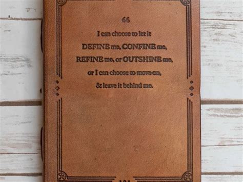 "I Can Choose" Handmade Leather Quote Journal | SFGate