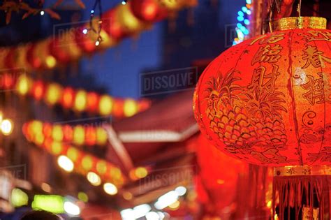 Lantern detail, Chinatown, Singapore, Southeast Asia, Asia - Stock ...