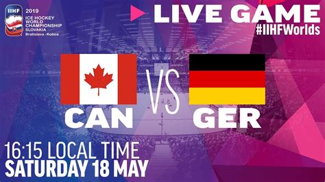 Canada vs. Germany | Full Game | 2019 IIHF Ice Hockey World Championship - YouTube