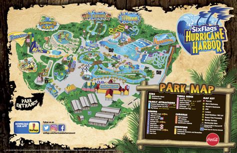 Six Flags Hurricane Harbor Map - Mount Snow Trail Map