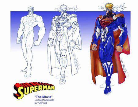 Hasbro Concept Art from Tim Burton's SUPERMAN LIVES