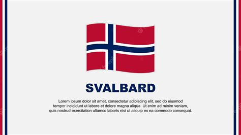 Premium Vector | Svalbard flag abstract background design template svalbard independence day ...