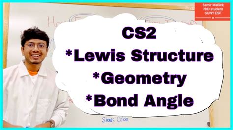 CS2 Lewis Structure, Geometry & Bond Angle!! #phd #chemistry #sunyesf ...