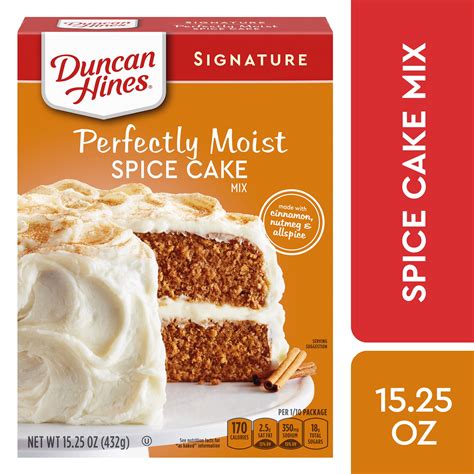 Duncan Hines Signature Perfectly Moist Spice Cake Mix, 15.25 OZ - Walmart.com