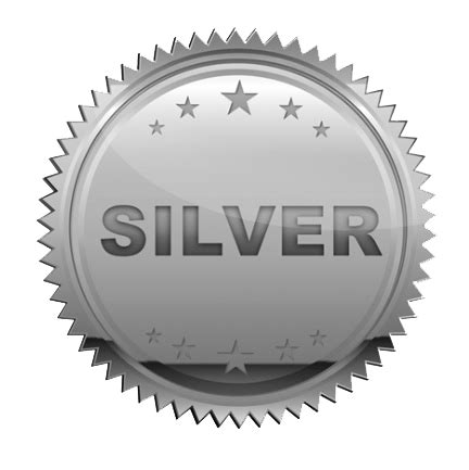 Silver PNG transparent image download, size: 432x433px