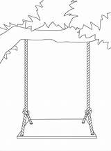 Playground Swings Coloring Pages Sketch Page sketch template