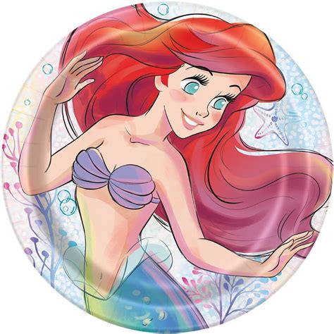 Little Mermaid Paper Plates 9 Inches | Party Supplies – Party Expert