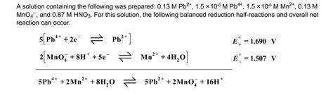 Solved Calculate the value for the cell potential, Ecell, | Chegg.com