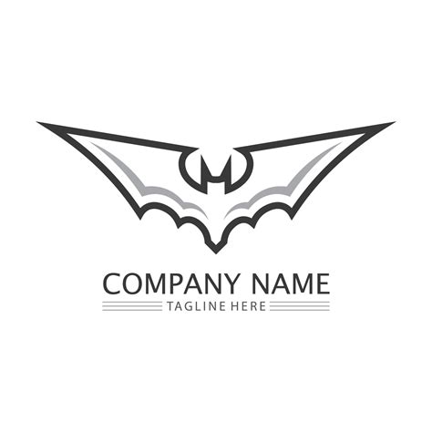 bat vector icon logo template 24374701 Vector Art at Vecteezy