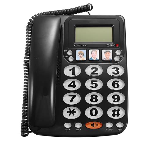 kx-2035cid 2-line corded telephone with speakerphone speed dial corded ...