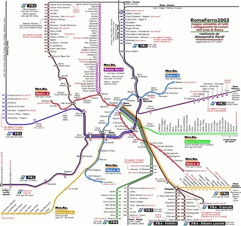 Subway Travel Map Rome • Mapsof.net