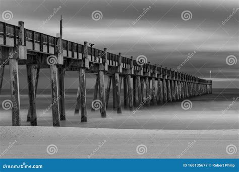 The Pensacola Beach pier stock image. Image of states - 166135677