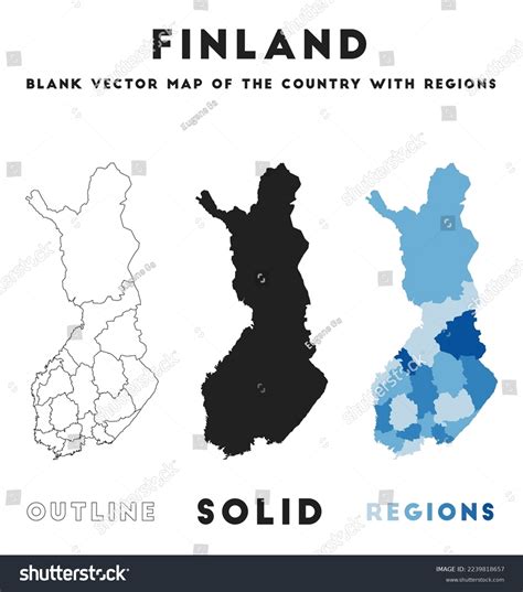 Finland Map Borders Finland Your Infographic Stock Vector (Royalty Free ...