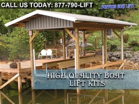 Pontoon Boat Lifts - Pontoon lift kits and parts with no shipping charges.