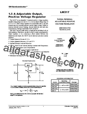 LM317T Datasheet(PDF) - ON Semiconductor