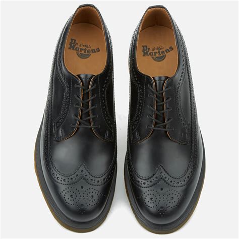 Dr. Martens 3989 Pw Smooth Leather Wingtip Brogues in Black for Men - Lyst