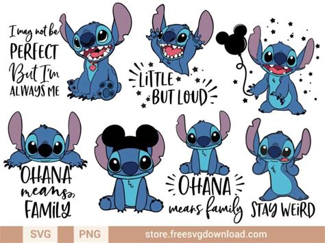 Lilo And Stitch Cricut Layered SVG EPS DXF PNG AI Vector Instant Download | ubicaciondepersonas ...