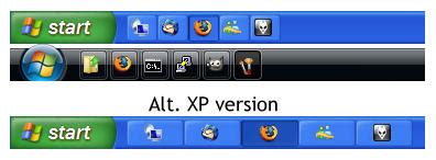 How to Show Only Icons in Windows XP and Vista Taskbar?