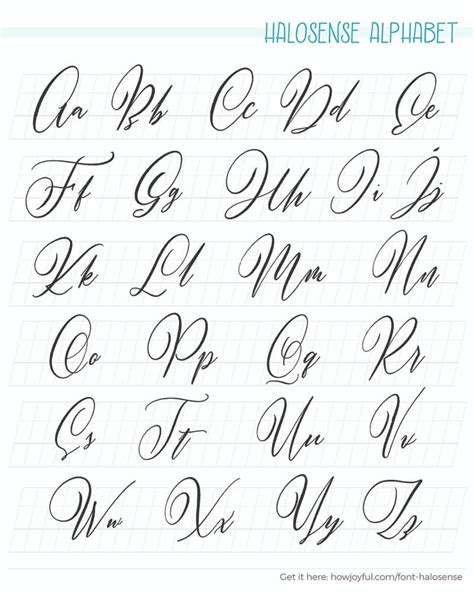 Calligraphy alphabets: What are lettering styles? + FREE WORKSHEETS