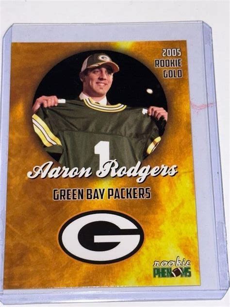 Aaron Rodgers ROOKIE 2005 Phenoms Gold Card | Live and Online Auctions on HiBid.com