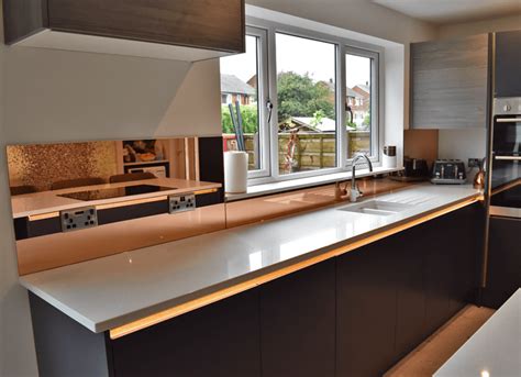 Copper Mirror Splashback (Non-Toughened) | Glass Splashbacks Pro Glass 4