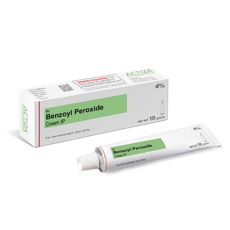 Benzoyl Peroxide Cream, 2.5%, 5%, for Clinical, Rs 30/unit Actiza Pharmaceutical Private Limited ...