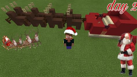 How to build Santa's sleigh in minecraft (christmas build day 2) - YouTube