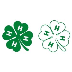 4-H Clover SVG File, Shamrock 4 Leaf with H SVG | PremiumSVG