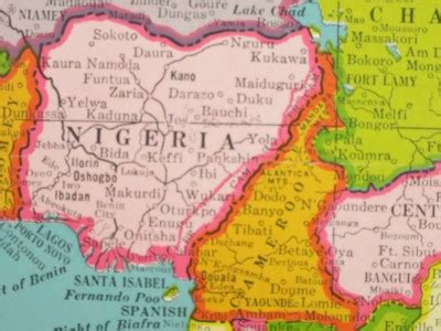 Nigeria and Cameroon, 1960 | Map Library - University of Illinois at ...