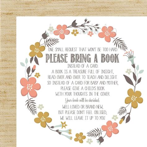 Book Baby Shower Invitation Wording - Invitation Design Blog