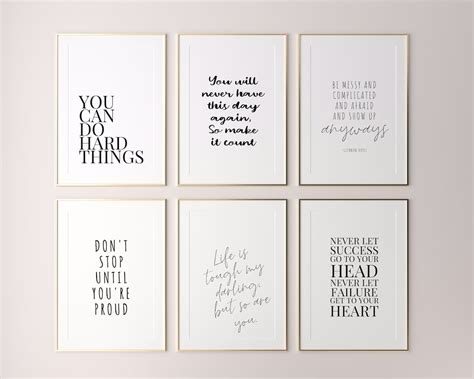 Inspirational Wall Art for Women Quotes About Life Gallery - Etsy