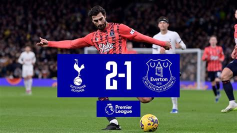 PREMIER LEAGUE HIGHLIGHTS: TOTTENHAM HOTSPUR 2-1 EVERTON - YouTube