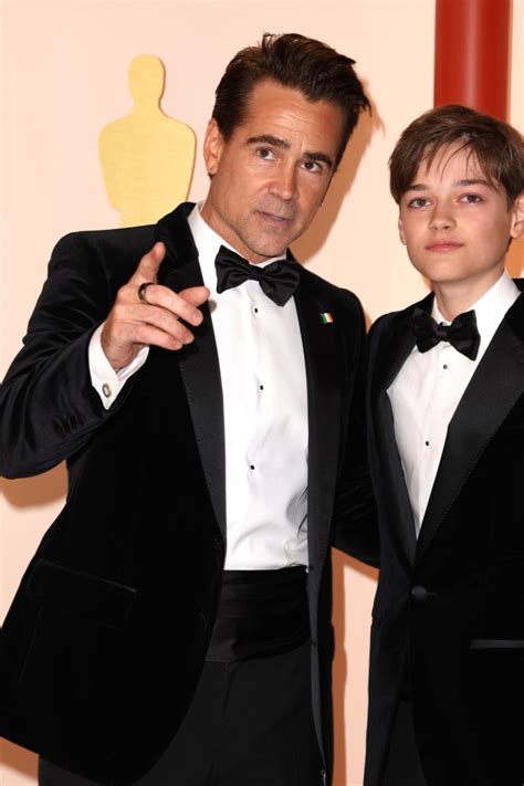 Best Dad Award! Colin Farrell Brings 13-Year-Old Son Henry to the Oscars