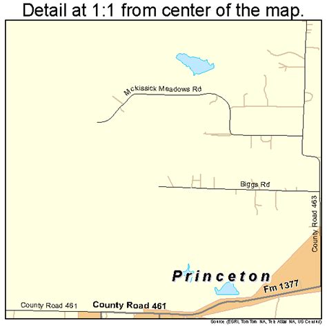 Princeton Texas Street Map 4859576