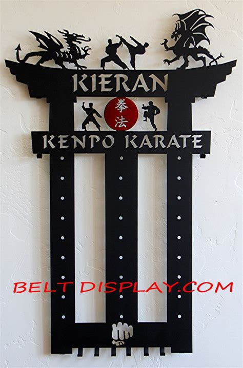 Martial Arts Belt Rack: 10 level Karate Belt Rack: Tae Kwon Do Belt Display – Best on the Planet ...