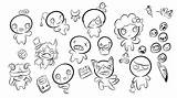 Binding Of Isaac coloring Page  Drawing Amino sketch template