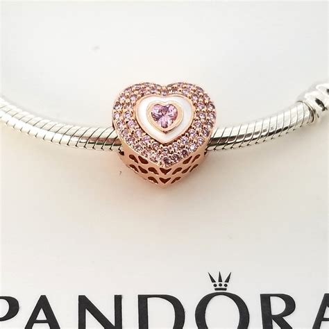 New Pandora Rose Gold Plated Hearts on Hearts Charm - Etsy