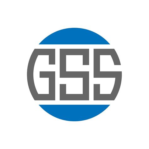 GSS letter logo design on white background. GSS creative initials circle logo concept. GSS ...