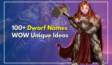 100+ Unique Dwarf Names WOW For Your World Of Warcraft Game