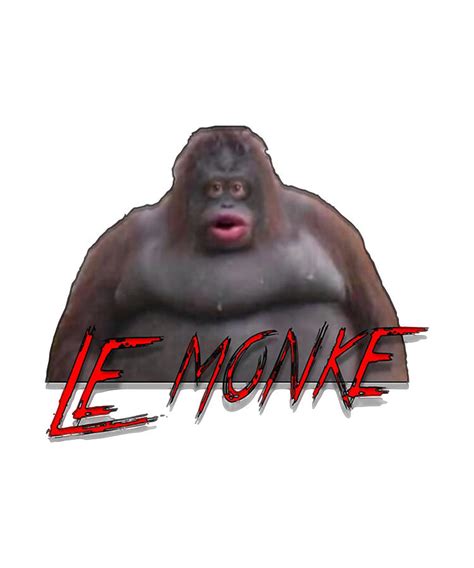 Le Monke Meme Digital Art by Girls Hellochen - Pixels Merch