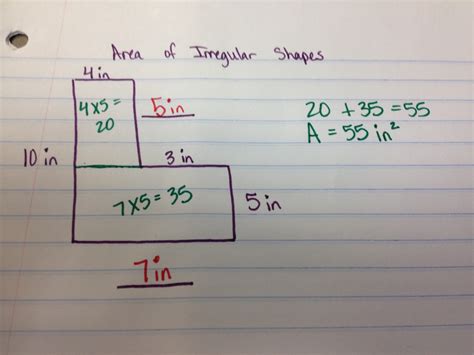 Area Of Irregular Rectangle