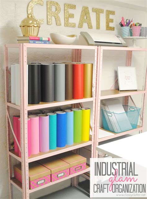 Inexpensive Craft Room Shelving