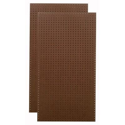 Triton 1/4 in. x 1/8 in. Heavy Duty Brown Pegboard Wall Organizer (Set of 2)-TPB-2BR - The Home ...