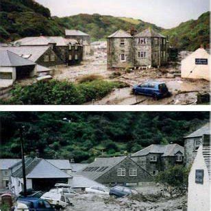 Boscastle flood on 16 th August 2004 (Photographs courtesy of North... | Download Scientific Diagram