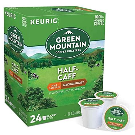 Green Mountain Coffee Roasters Half Caff, Single-Serve Keurig K-Cup Pods, Medium Roast Coffee ...