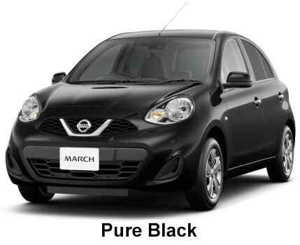 New Nissan March Body colors, Full variation of exterior colours selection