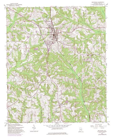 Brundidge topographic map, AL - USGS Topo Quad 31085f7